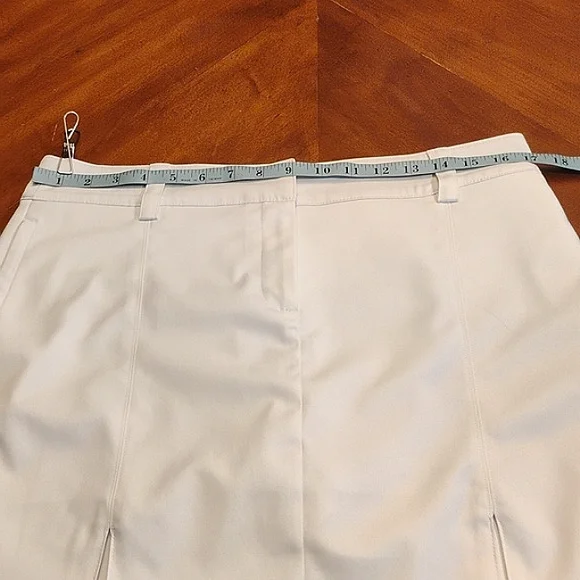 Izod Skort White Sporty 34" Waist Size 8 - Picture 6 of 7